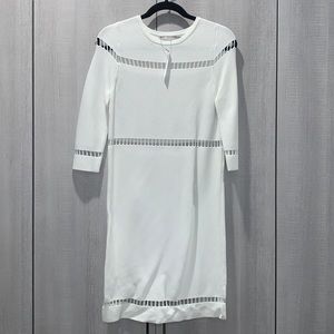 NWT White Dress with Flirty Cut Outs